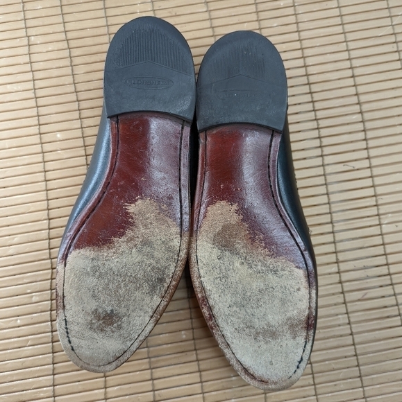 Florsheim Woven Vamp Tassel Leather Loafers men's sz 10 EEE Black Dress Shoes Ca - Picture 11 of 11